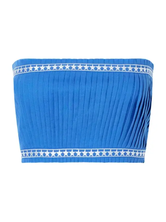 Flavia Pleated Linen And Cotton-blend Top Flavia Pleated Linen And Cotton-blend Top