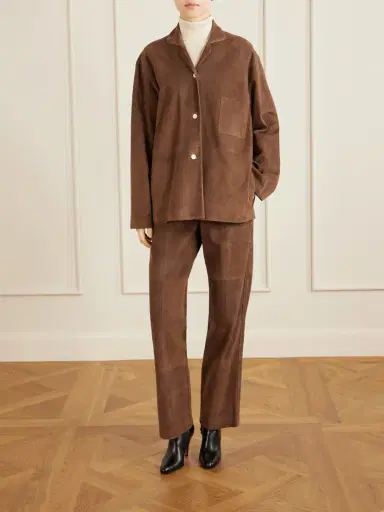 The Row Janine Suede Shirt | Thumbnail 2 The Row Janine Suede Shirt | Thumbnail 2