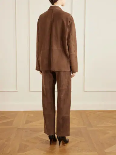 The Row Janine Suede Shirt | Thumbnail 3 The Row Janine Suede Shirt | Thumbnail 3