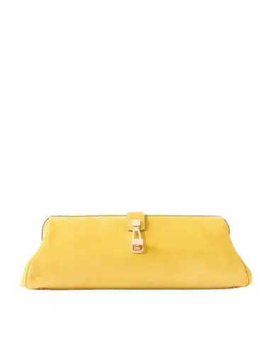 Gabriela Hearst Paola Embellished Suede Clutch | Thumbnail 1 Gabriela Hearst Paola Embellished Suede Clutch | Thumbnail 1