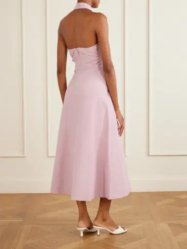 Veronica Beard Mackey Cotton-blend Seersucker Halterneck Midi Dress | Thumbnail 3 Veronica Beard Mackey Cotton-blend Seersucker Halterneck Midi Dress | Thumbnail 3