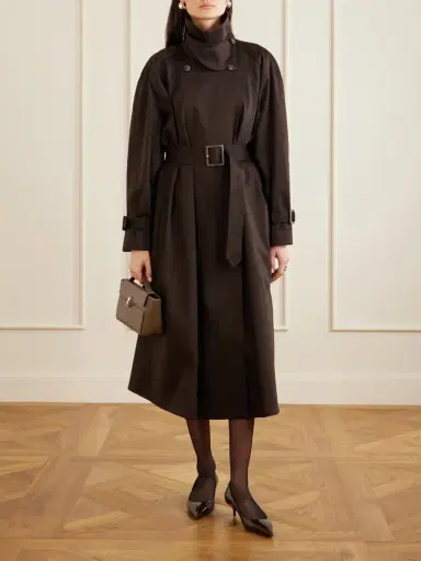 Nour Hammour Marchand Cotton-blend Trench Coat | Thumbnail 2 Nour Hammour Marchand Cotton-blend Trench Coat | Thumbnail 2