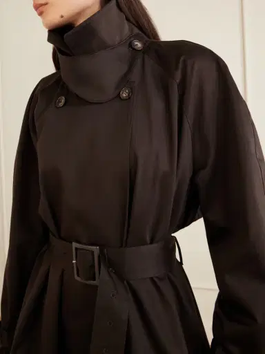 Nour Hammour Marchand Cotton-blend Trench Coat | Thumbnail 4 Nour Hammour Marchand Cotton-blend Trench Coat | Thumbnail 4