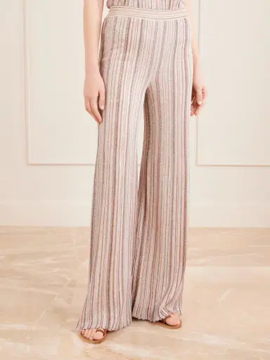 Missoni Striped Metallic Crochet-knit Wide-leg Pants | Thumbnail 3 Missoni Striped Metallic Crochet-knit Wide-leg Pants | Thumbnail 3