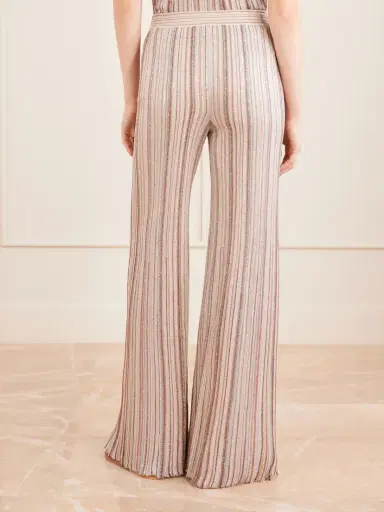 Missoni Striped Metallic Crochet-knit Wide-leg Pants | Thumbnail 4 Missoni Striped Metallic Crochet-knit Wide-leg Pants | Thumbnail 4