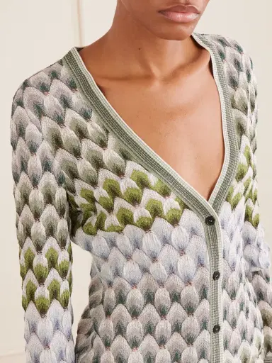 Missoni Striped Metallic Crochet-knit Cardigan | Thumbnail 5 Missoni Striped Metallic Crochet-knit Cardigan | Thumbnail 5