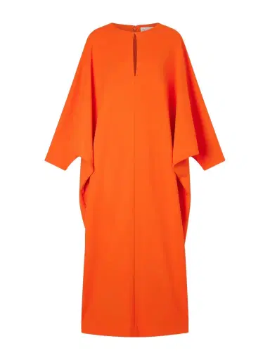 Oscar de la Renta Draped Crepe Gown | Thumbnail 1 Oscar de la Renta Draped Crepe Gown | Thumbnail 1