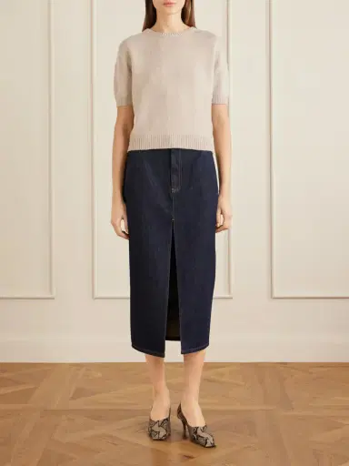 Khaite Golden Cashmere Sweater | Thumbnail 2 Khaite Golden Cashmere Sweater | Thumbnail 2