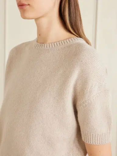Khaite Golden Cashmere Sweater | Thumbnail 4 Khaite Golden Cashmere Sweater | Thumbnail 4