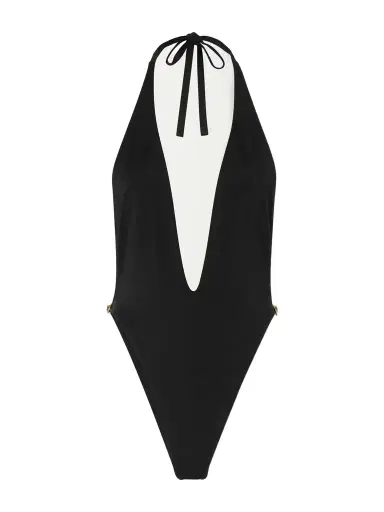 Versace Vita Logo-embellished Swimsuit | Thumbnail 1 Versace Vita Logo-embellished Swimsuit | Thumbnail 1