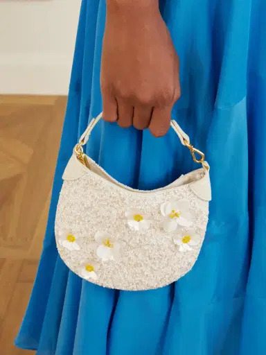 Polo Ralph Lauren Floral-embellished Beaded Small Shoulder Bag | Thumbnail 2 Polo Ralph Lauren Floral-embellished Beaded Small Shoulder Bag | Thumbnail 2