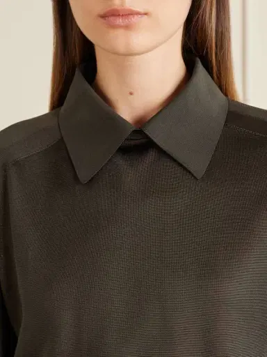 Khaite Alexa Silk-knitted Polo Sweater | Thumbnail 4 Khaite Alexa Silk-knitted Polo Sweater | Thumbnail 4