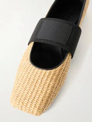 Givenchy Logo-appliquéd Raffia Ballerina Flats | Thumbnail 5 Givenchy Logo-appliquéd Raffia Ballerina Flats | Thumbnail 5