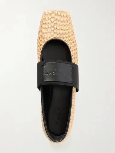 Givenchy Logo-appliquéd Raffia Ballerina Flats | Thumbnail 6 Givenchy Logo-appliquéd Raffia Ballerina Flats | Thumbnail 6