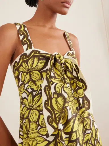 ALÉMAIS Mona Printed Hemp Midi Dress | Thumbnail 4 ALÉMAIS Mona Printed Hemp Midi Dress | Thumbnail 4