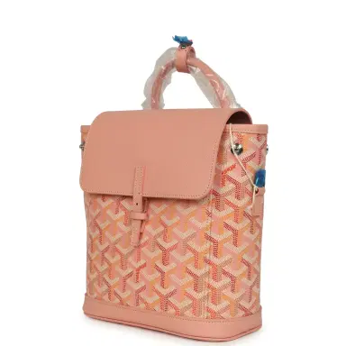goyard Goyard Goyardine Canvas Powder Pink Mini Alpin Backpack Palladium Hardware | Thumbnail 5 goyard Goyard Goyardine Canvas Powder Pink Mini Alpin Backpack Palladium Hardware | Thumbnail 5