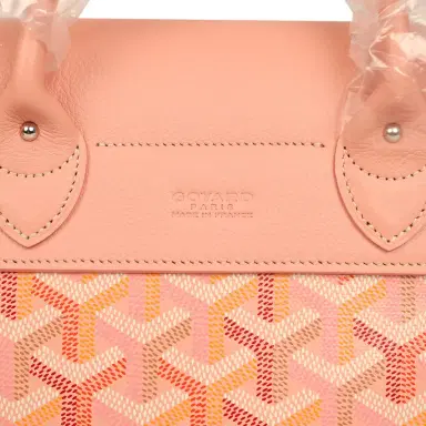 goyard Goyard Goyardine Canvas Powder Pink Mini Alpin Backpack Palladium Hardware | Thumbnail 7 goyard Goyard Goyardine Canvas Powder Pink Mini Alpin Backpack Palladium Hardware | Thumbnail 7