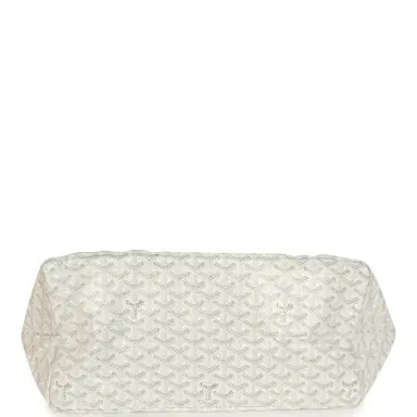 goyard Goyard Goyardine Canvas White Saint Louis GM Tote Palladium Hardware | Thumbnail 6 goyard Goyard Goyardine Canvas White Saint Louis GM Tote Palladium Hardware | Thumbnail 6