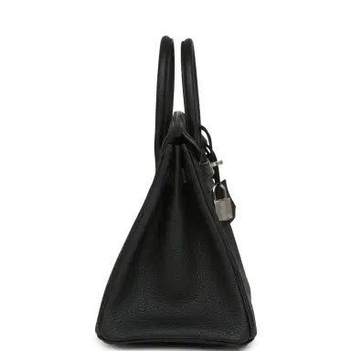 HERMÈS Hermes Birkin 25 Black Togo Palladium Hardware | Thumbnail 3 HERMÈS Hermes Birkin 25 Black Togo Palladium Hardware | Thumbnail 3