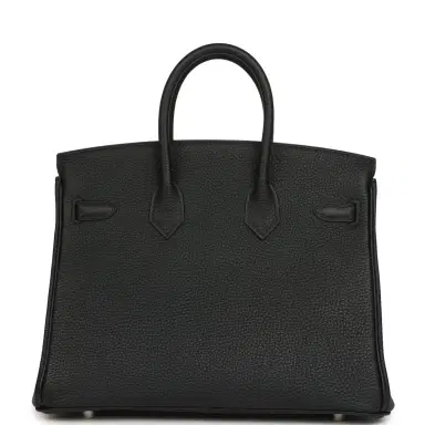 HERMÈS Hermes Birkin 25 Black Togo Palladium Hardware | Thumbnail 4 HERMÈS Hermes Birkin 25 Black Togo Palladium Hardware | Thumbnail 4