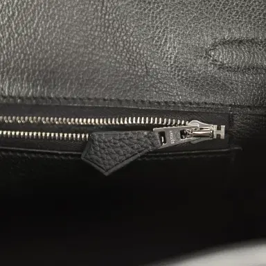 HERMÈS Hermes Birkin 25 Black Togo Palladium Hardware | Thumbnail 9 HERMÈS Hermes Birkin 25 Black Togo Palladium Hardware | Thumbnail 9