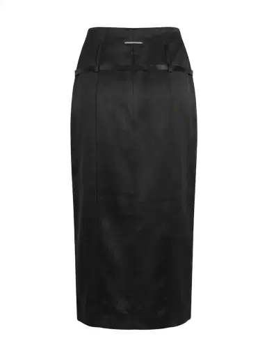 Grace Ling Relics Belted Slit Skirt | Thumbnail 2 Grace Ling Relics Belted Slit Skirt | Thumbnail 2