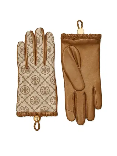 Tory Burch Women's T Monogram Toggle Gloves | Thumbnail 1 Tory Burch Women's T Monogram Toggle Gloves | Thumbnail 1