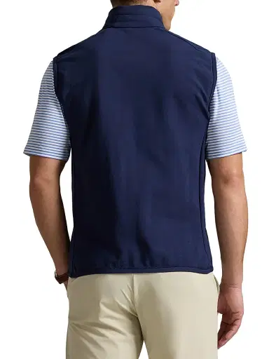 RLX Ralph Lauren Men's Hybrid Mockneck Vest - Refined Navy | Thumbnail 4 RLX Ralph Lauren Men's Hybrid Mockneck Vest - Refined Navy | Thumbnail 4