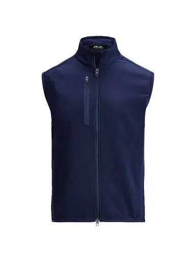 RLX Ralph Lauren Men's Hybrid Mockneck Vest - Refined Navy | Thumbnail 1 RLX Ralph Lauren Men's Hybrid Mockneck Vest - Refined Navy | Thumbnail 1