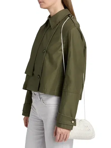 rag & bone Women's Jamie Crop Trench Jacket - Green - Size XL | Thumbnail 4 rag & bone Women's Jamie Crop Trench Jacket - Green - Size XL | Thumbnail 4
