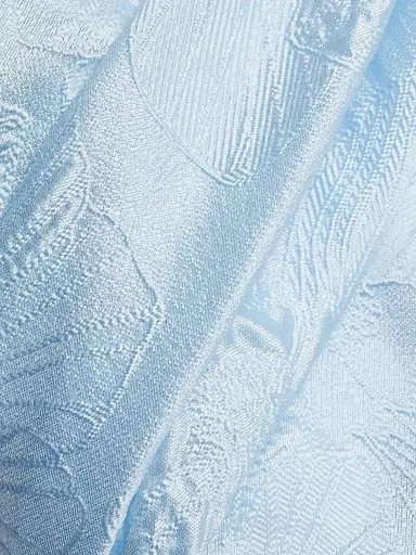Talbot Runhof Women's Floral Pleated Satin Maxi Dress - Sky | Thumbnail 7 Talbot Runhof Women's Floral Pleated Satin Maxi Dress - Sky | Thumbnail 7
