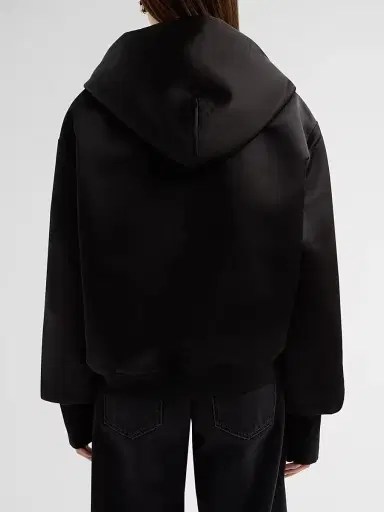 AREA Women's Satin Zip Hoodie | Thumbnail 3 AREA Women's Satin Zip Hoodie | Thumbnail 3