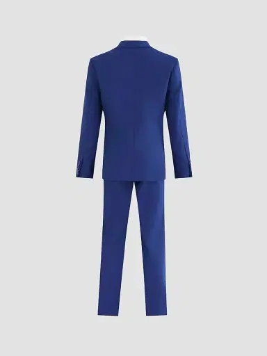 Moustache Four Piece Suit with Peak Lapel - Royal Blue | Thumbnail 6 Moustache Four Piece Suit with Peak Lapel - Royal Blue | Thumbnail 6