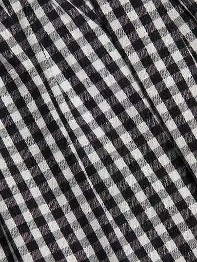 DÔEN Women's Julia Cotton Minidress - Noir La Maddalena Gingham | Thumbnail 7 DÔEN Women's Julia Cotton Minidress - Noir La Maddalena Gingham | Thumbnail 7