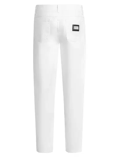 Dolce & Gabbana Men's Logo Patch Tapered Skinny Jeans - Variante Abbinata - Size 40 | Thumbnail 2 Dolce & Gabbana Men's Logo Patch Tapered Skinny Jeans - Variante Abbinata - Size 40 | Thumbnail 2