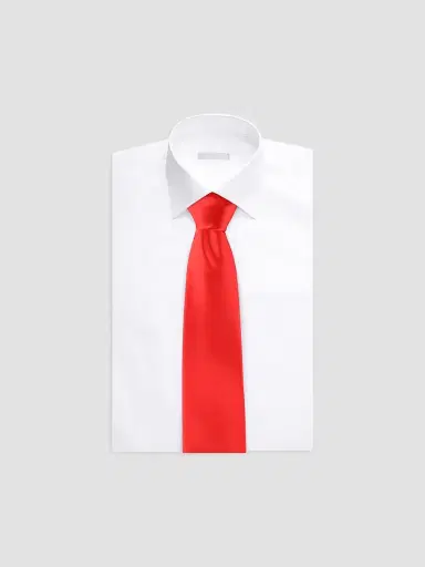 Stefano Ricci Men's Luxury Handmade Silk Tie - Orange | Thumbnail 2 Stefano Ricci Men's Luxury Handmade Silk Tie - Orange | Thumbnail 2