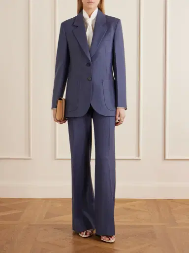 Victoria Beckham Katherine twill blazer | Thumbnail 2 Victoria Beckham Katherine twill blazer | Thumbnail 2