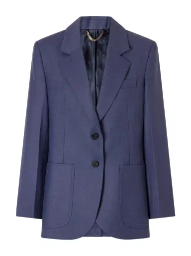 Victoria Beckham Katherine twill blazer | Thumbnail 1 Victoria Beckham Katherine twill blazer | Thumbnail 1