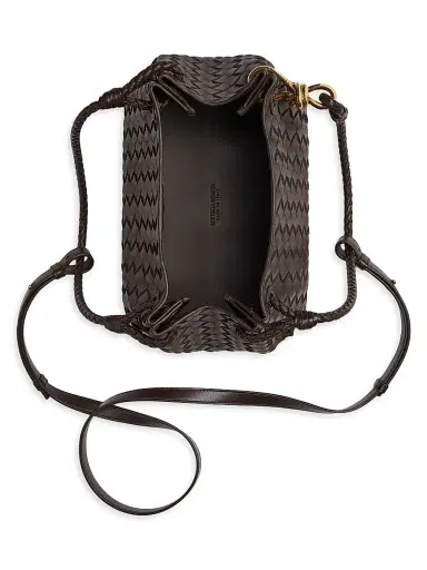 Bottega Veneta Women's Parachute Intrecciato Leather Shoulder Bag - Fondant Brass | Thumbnail 4 Bottega Veneta Women's Parachute Intrecciato Leather Shoulder Bag - Fondant Brass | Thumbnail 4