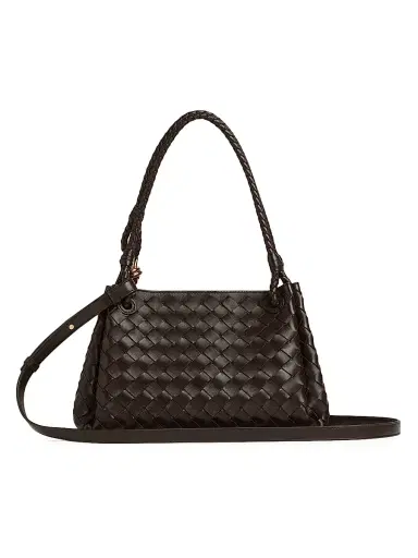 Bottega Veneta Women's Parachute Intrecciato Leather Shoulder Bag - Fondant Brass | Thumbnail 6 Bottega Veneta Women's Parachute Intrecciato Leather Shoulder Bag - Fondant Brass | Thumbnail 6