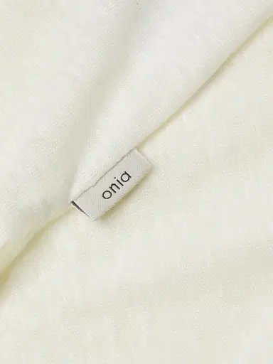 Onia Men's Shaun Linen Polo Shirt - White | Thumbnail 6 Onia Men's Shaun Linen Polo Shirt - White | Thumbnail 6