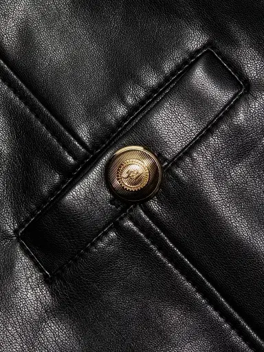 Cinq à Sept Women's Nova Faux Leather Minidress - Black | Thumbnail 7 Cinq à Sept Women's Nova Faux Leather Minidress - Black | Thumbnail 7