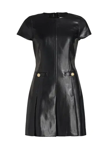 Cinq à Sept Women's Nova Faux Leather Minidress - Black | Thumbnail 1 Cinq à Sept Women's Nova Faux Leather Minidress - Black | Thumbnail 1