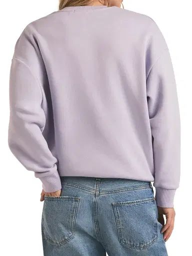 Favorite Daughter Women's Collegiate Oversized Logo Cotton-Blend Sweatshirt | Thumbnail 6 Favorite Daughter Women's Collegiate Oversized Logo Cotton-Blend Sweatshirt | Thumbnail 6