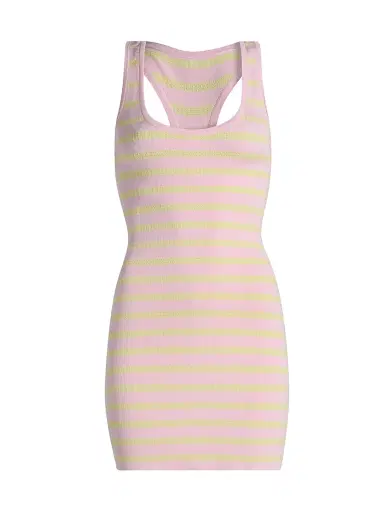LoveShackFancy Women's Gayle Striped Tank Minidress - Boardwalk Candy | Thumbnail 1 LoveShackFancy Women's Gayle Striped Tank Minidress - Boardwalk Candy | Thumbnail 1