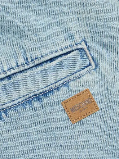 Moschino Jeans Women's Denim Two-Tone Miniskirt - Multi Light Blue | Thumbnail 7 Moschino Jeans Women's Denim Two-Tone Miniskirt - Multi Light Blue | Thumbnail 7