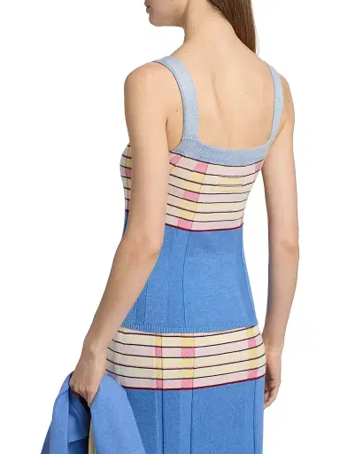 Guest In Residence Women's Striped Silk-Linen Tank | Thumbnail 5 Guest In Residence Women's Striped Silk-Linen Tank | Thumbnail 5