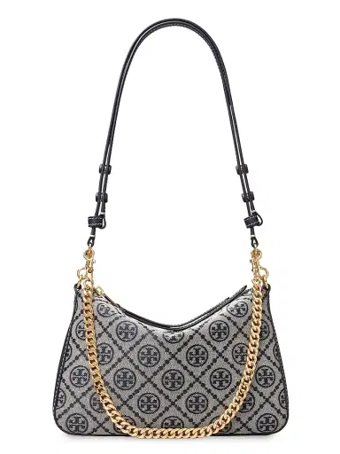 Tory Burch Women's Perry Small Monogram Shoulder Bag - Tory Navy | Thumbnail 1 Tory Burch Women's Perry Small Monogram Shoulder Bag - Tory Navy | Thumbnail 1