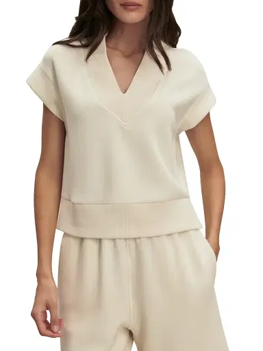 Varley Women's Gracee Cap Sleeve DoubleSoft Jersey Tank - Pristine | Thumbnail 3 Varley Women's Gracee Cap Sleeve DoubleSoft Jersey Tank - Pristine | Thumbnail 3