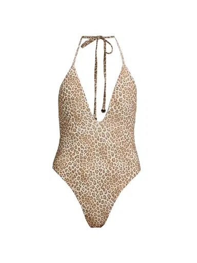 Ramy Brook Women's Electra Leopard-Print One-Piece Swimsuit - Light Leopard - Size Large | Thumbnail 1 Ramy Brook Women's Electra Leopard-Print One-Piece Swimsuit - Light Leopard - Size Large | Thumbnail 1